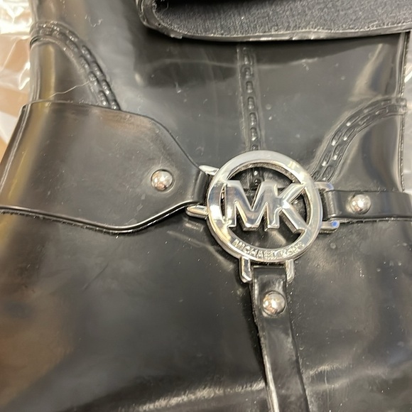 Michael Kors Black Fulton Rain boots size 8 EUC - Picture 10 of 10